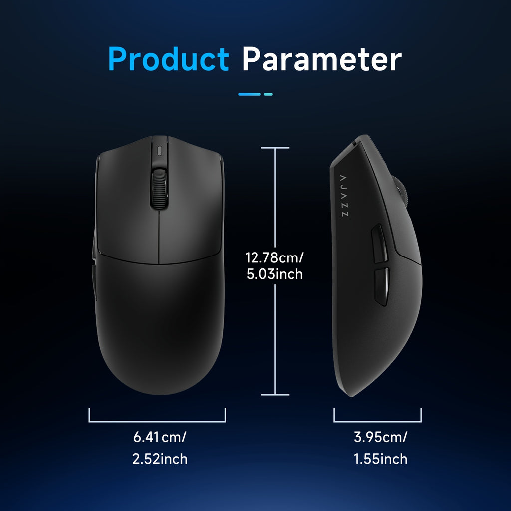 AJAZZ AJ139P V3 MC Wireless Mouse, Equipped with a Charging Dock, a Three-Mode Gaming Mouse, 800Mah Battery, PAW3311 Sensor, 1000 Polling Rate, Lightweight at 69G, Compatible with Win\u002FMac