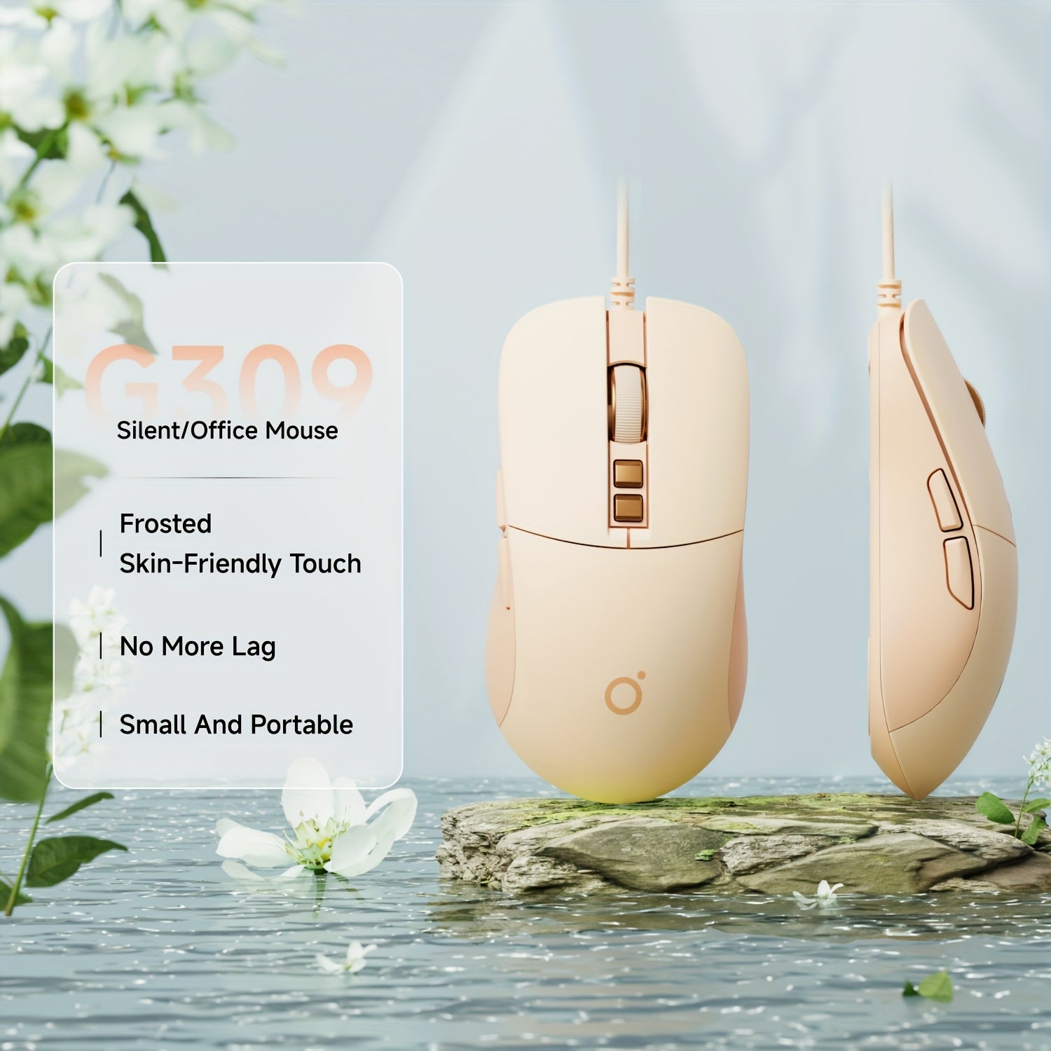 EWEADN Wired Casual Mouse, Silent And Chic with Vibrant LED Lighting, Great for Everyday Tasks And Gaming, Comfortable And Portable Design for Home And Office, Ideal for Laptops And Desktops, Works with Various Devices