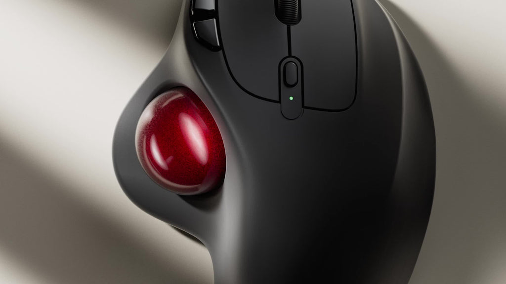 Nulea M501 Wireless Trackball Mouse, Rechargeable Ergonomic, Easy Thumb Control, Precise & Smooth Tracking, 3 Device Connection (Wireless Or USB Receiver), Compatible For PC, Laptop, Mac, Windows, Valentines Gifts