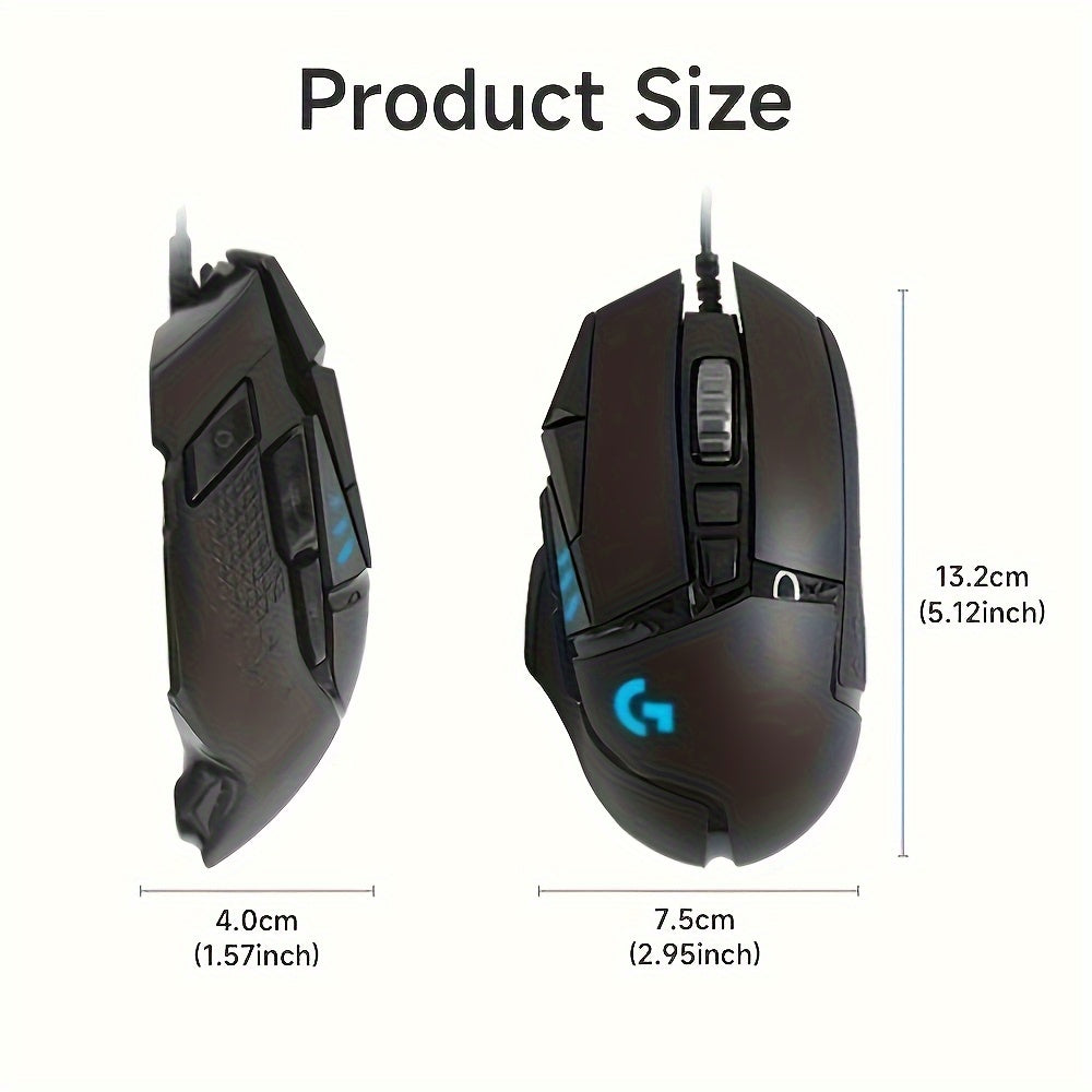 Logitech G502 Hero Wired Gaming Mouse for LOL, PUBG, And CF