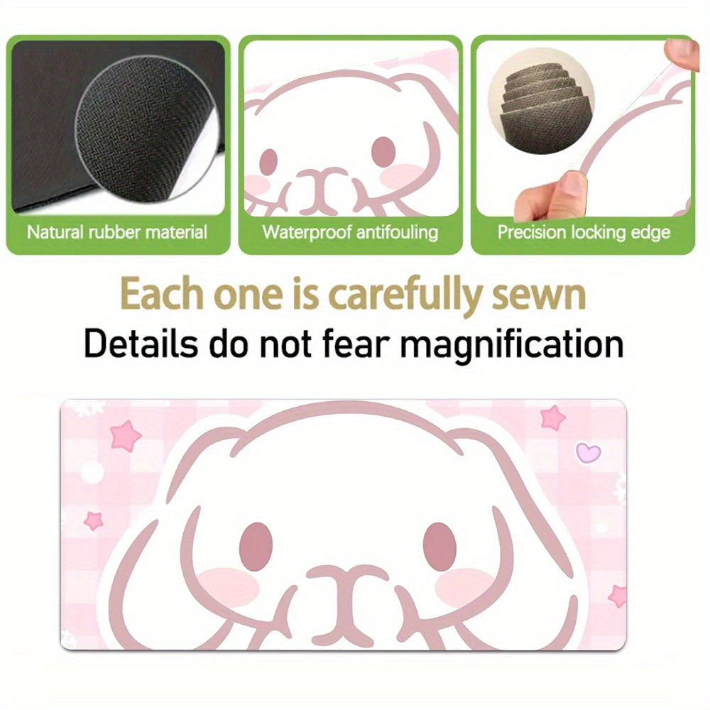 1pc & Sanrio Anime Gaming Mouse Pad - Cute Desk Mat with Non-Slip Rubber Base, Washable Suitable for Office, School, Home - Ideal Gift for,, Anime Fans