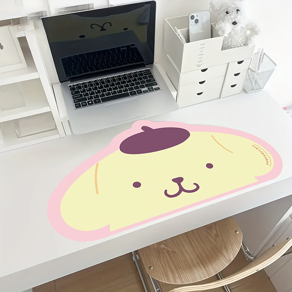 1pc Sanrio Hello Kitty Large Mouse Pad Desk Mat - Cute Pink and Black Design with Bow, Rubber Base, Durable Technical Fabric Suitable for Office and Gaming Computer Keyboards, Desk Mat | Cute Desk Accessory | Durable Mouse Pad, Desk Mat