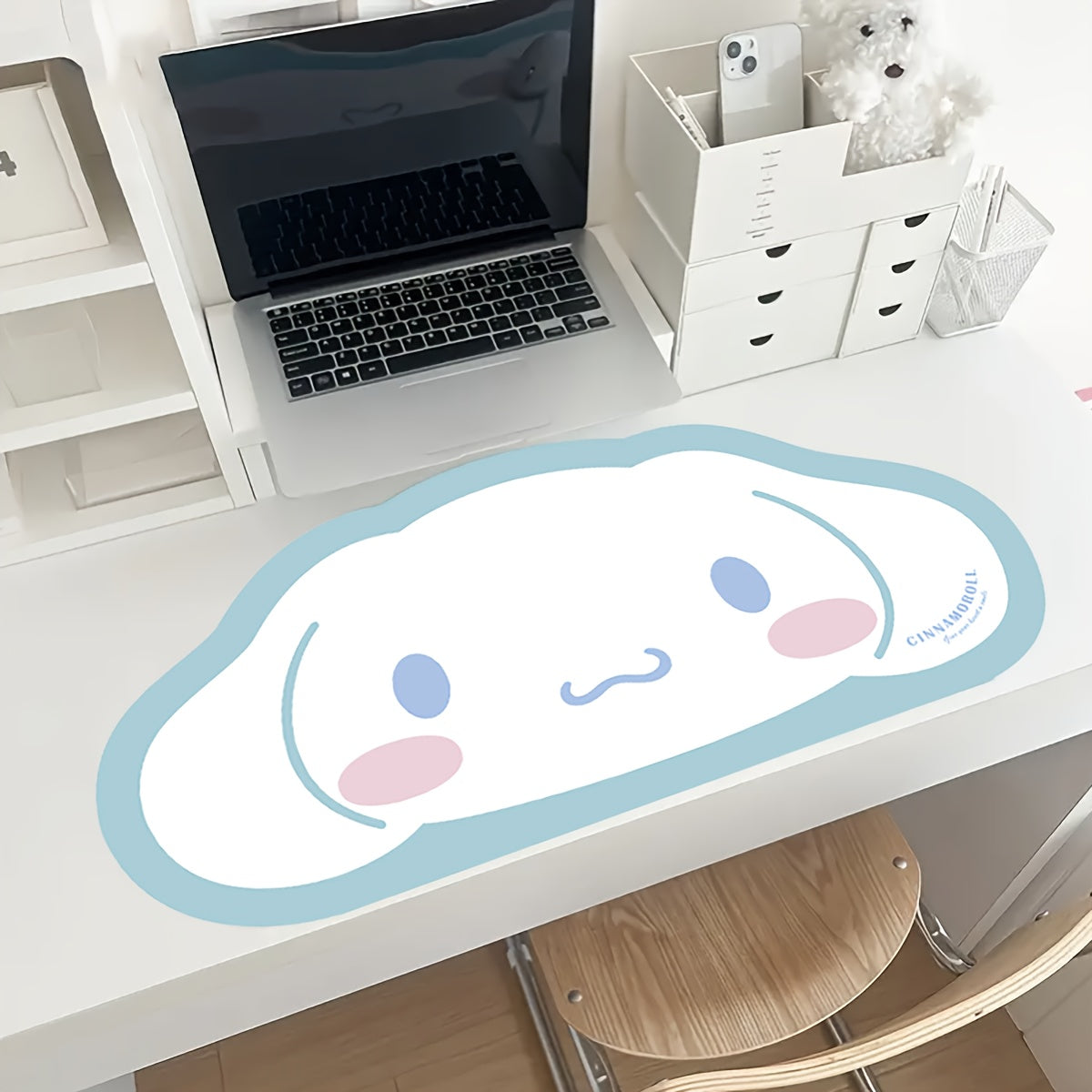 1pc Sanrio Hello Kitty Large Mouse Pad Desk Mat - Cute Pink and Black Design with Bow, Rubber Base, Durable Technical Fabric Suitable for Office and Gaming Computer Keyboards, Desk Mat | Cute Desk Accessory | Durable Mouse Pad, Desk Mat