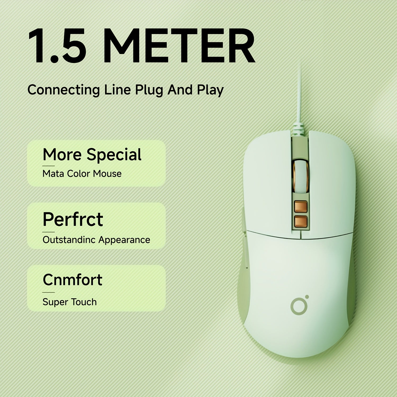 EWEADN Wired Casual Mouse, Silent And Chic with Vibrant LED Lighting, Great for Everyday Tasks And Gaming, Comfortable And Portable Design for Home And Office, Ideal for Laptops And Desktops, Works with Various Devices