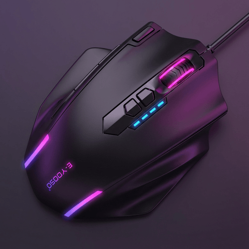 11-key Multifunctional Mouse with Macro Support. Ergonomic Design for Long-term Use Without