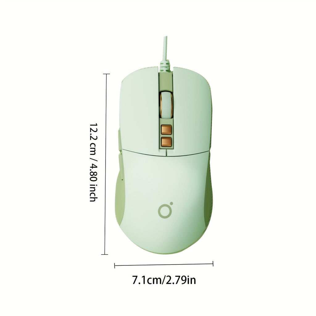 EWEADN Wired Casual Mouse, Silent And Chic with Vibrant LED Lighting, Great for Everyday Tasks And Gaming, Comfortable And Portable Design for Home And Office, Ideal for Laptops And Desktops, Works with Various Devices