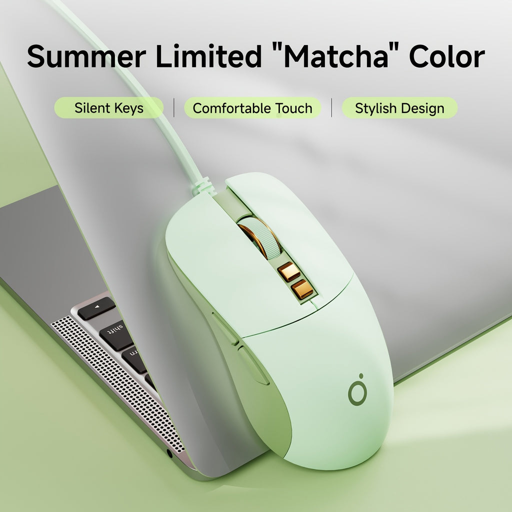 EWEADN Wired Casual Mouse, Silent And Chic with Vibrant LED Lighting, Great for Everyday Tasks And Gaming, Comfortable And Portable Design for Home And Office, Ideal for Laptops And Desktops, Works with Various Devices