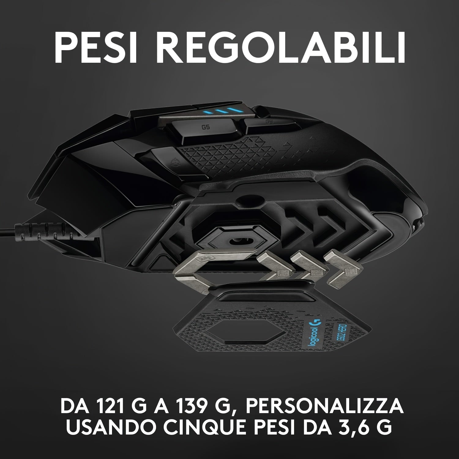 Logitech G502 Hero Wired Gaming Mouse for LOL, PUBG, And CF