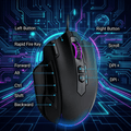 11-key Multifunctional Mouse with Macro Support. Ergonomic Design for Long-term Use Without