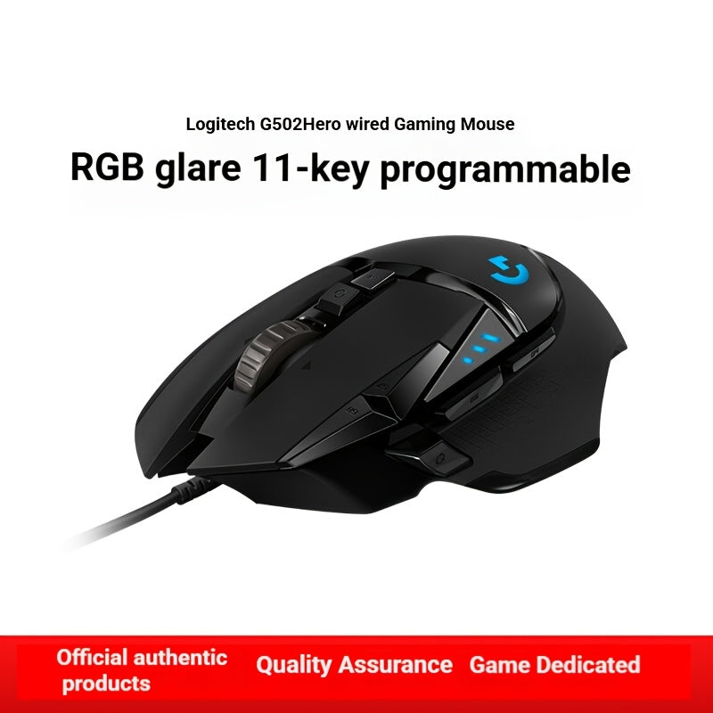 Logitech G502 Hero Wired Gaming Mouse for LOL, PUBG, And CF