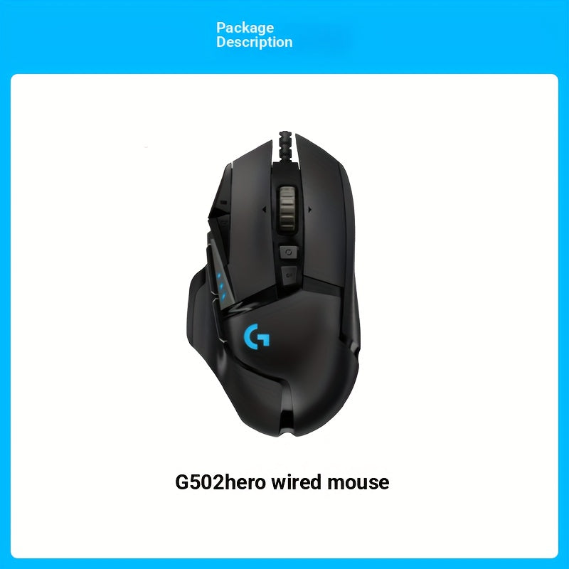 Logitech G502 Hero Wired Gaming Mouse for LOL, PUBG, And CF