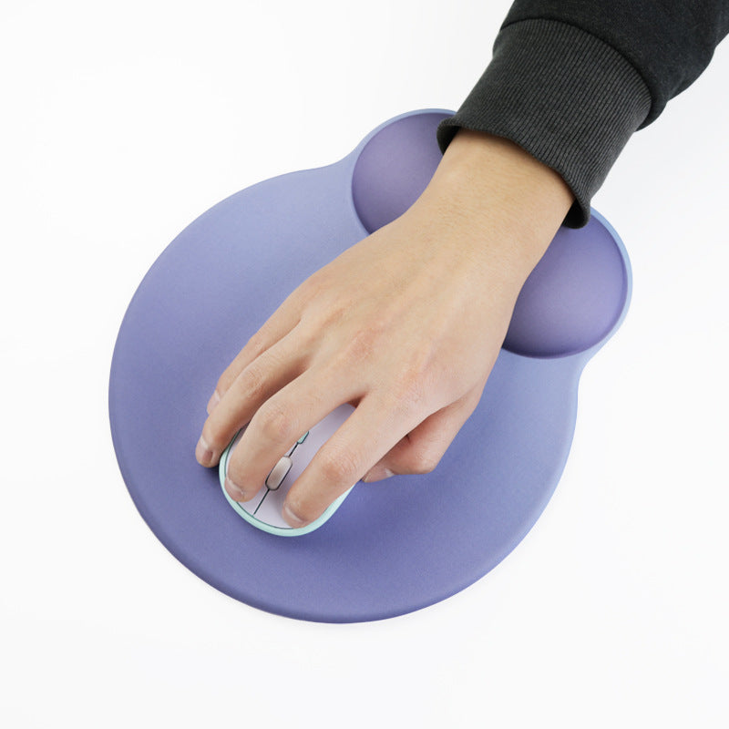 Thickened Anti-Slip Gradient Color Wrist Rest Set for Mouse Pad And Keyboard Pad, Designed for Office And Gaming Use on Computer Desktops