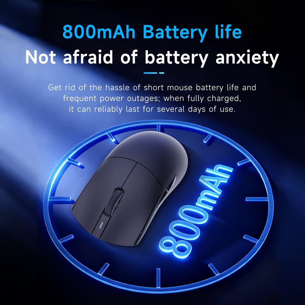 AJAZZ AJ139P V3 MC Wireless Mouse, Equipped with a Charging Dock, a Three-Mode Gaming Mouse, 800Mah Battery, PAW3311 Sensor, 1000 Polling Rate, Lightweight at 69G, Compatible with Win\u002FMac