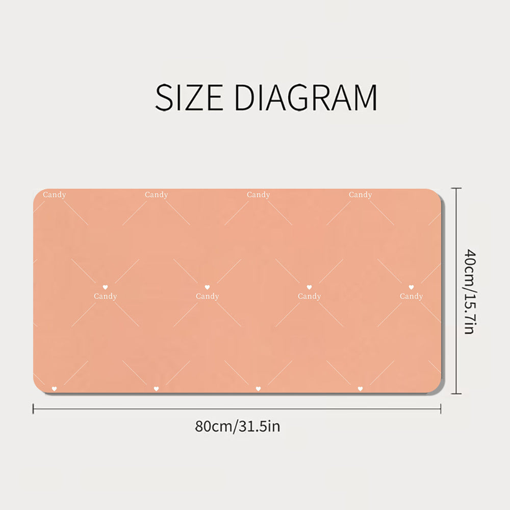 A Desk Mat Made of Diatomaceous Earth, Featuring a Solid Hue, Properties, Non-Slip Design, And Resistance to Stains. Ideal for Computer Desks, It Serves As an Office Desk Protector And Is Suitable for Students for Studying Or Writing