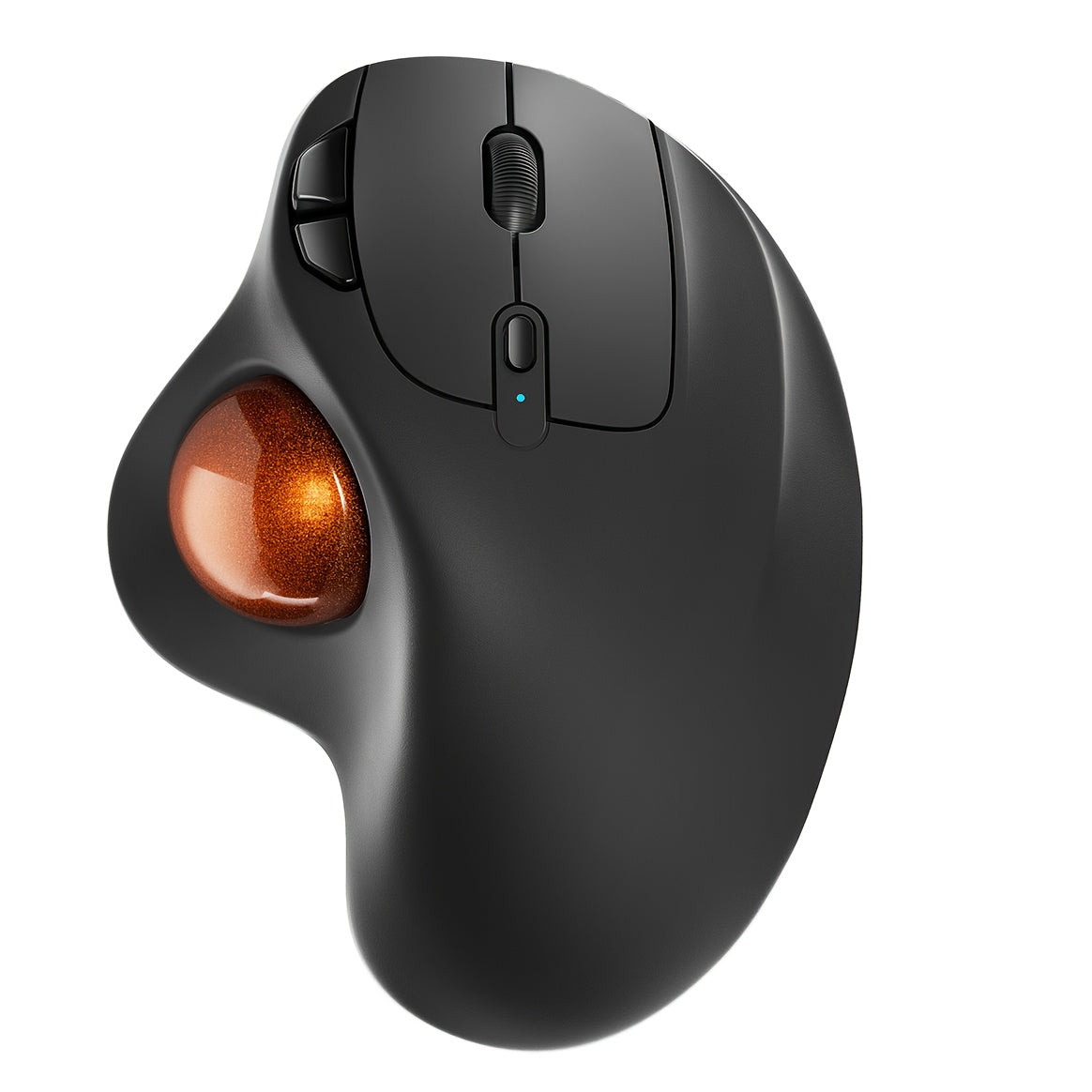 Nulea M501 Wireless Trackball Mouse, Rechargeable Ergonomic, Easy Thumb Control, Precise & Smooth Tracking, 3 Device Connection (Wireless Or USB Receiver), Compatible For PC, Laptop, Mac, Windows, Valentines Gifts