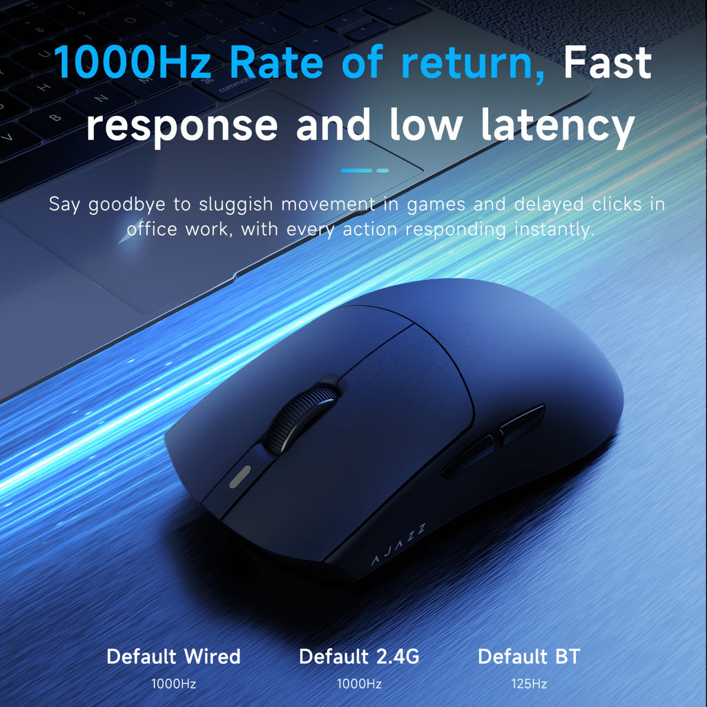 AJAZZ AJ139P V3 MAX Tri-mode Gaming Mouse 32K Flagship Performance, Ultra-fast Response | Excellent Choice for Both Office And Gaming, Charge Anytime, Say Goodbye to Wires | AJAZZ AJ139P V3 MAX Redefines The Wireless Experience