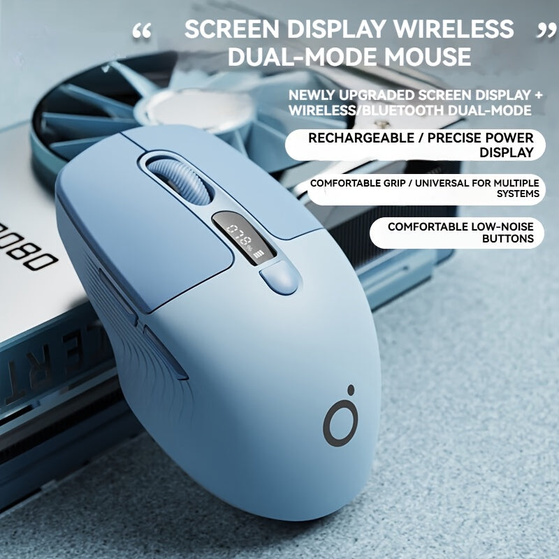 EWEADN Compact Rechargeable Quiet Mouse Featuring 2.4G Wireless And Wireless, Type-C Charging Port, Perfect for Office Work, Gaming, And Home Use, Compatible with Laptops And Desktop Computers, Available in Green And Blue Purple