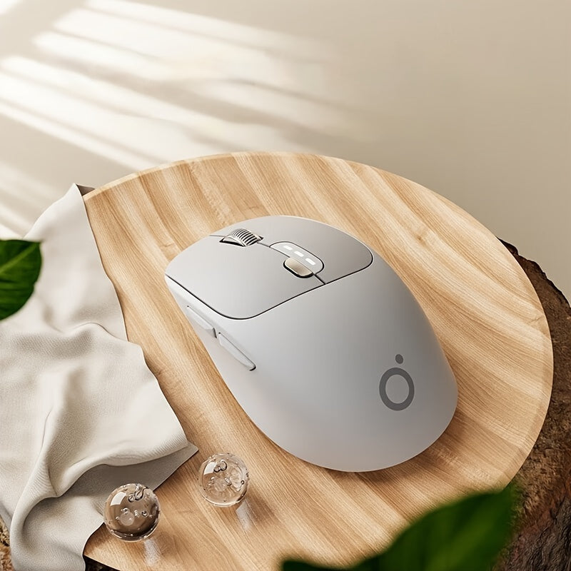 EWEADN Q5 Mini Wireless 2.4G+BT Rechargeable & Silent Mouse, Featuring a Type-C Charging Port And a One-Key Return Function, Ideal for Office Work, Esports, And Home Use, Compatible with Both Laptops And Desktop Computers for Gaming