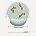 1pc a Mouse Pad Featuring a Small Dog Swimming Design, Designed Ergonomically with Wrist Support, a Non-Slip Base, And Comfort for Typing, Ideal for Both Gaming And Office Environments