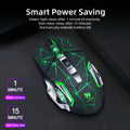 BT+ 2.4G Wireless Mouse | RGB Gaming Mouse, Rechargeable Dual-mode, Silent Click, Long Battery Life, Universal Ergonomic Design for Both Left and Right Hands - Suitable for Office and Gaming - Computer\u002FLaptop
