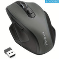 E-YOOSO 1pc 2.4G Wireless Mouse Features Power-Saving Mode And Low Battery Reminder, with Standby And Sleep Functions. The Mouse Is Plug-And-Play, Suitable for Laptops, Desktop Computers, Office Use, Gaming