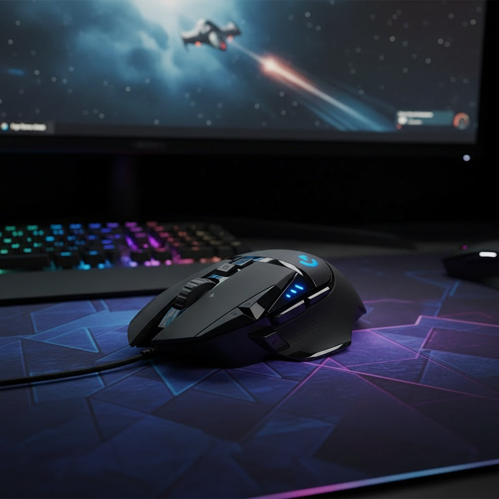 Logitech G502 Hero Wired Gaming Mouse for LOL, PUBG, And CF