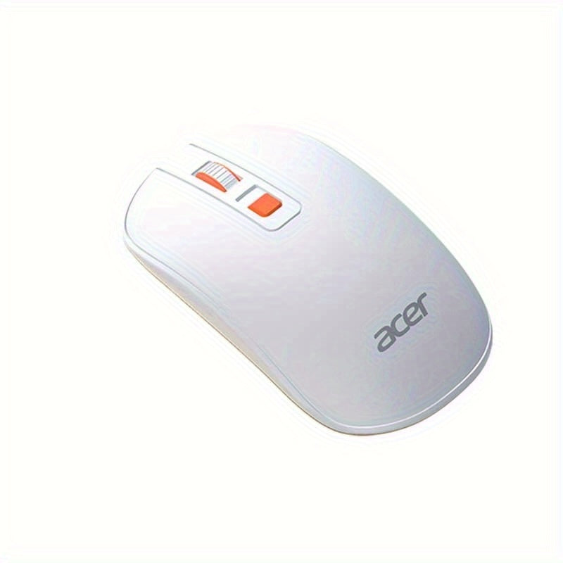 ACER 2.4G Slim USB Wireless Mouse | Right-Handed, Optical Sensor, Battery Powered, Portable for Laptop, Desktop, PC with 4 Buttons