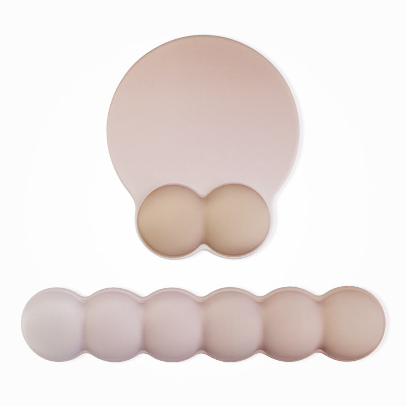 Thickened Anti-Slip Gradient Color Wrist Rest Set for Mouse Pad And Keyboard Pad, Designed for Office And Gaming Use on Computer Desktops