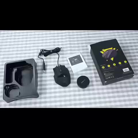 Wired Gaming Mouse with 18 Programmable Keys, RGB Lighting, 8 Weights, Perfect As a Gift for Your Boyfriend